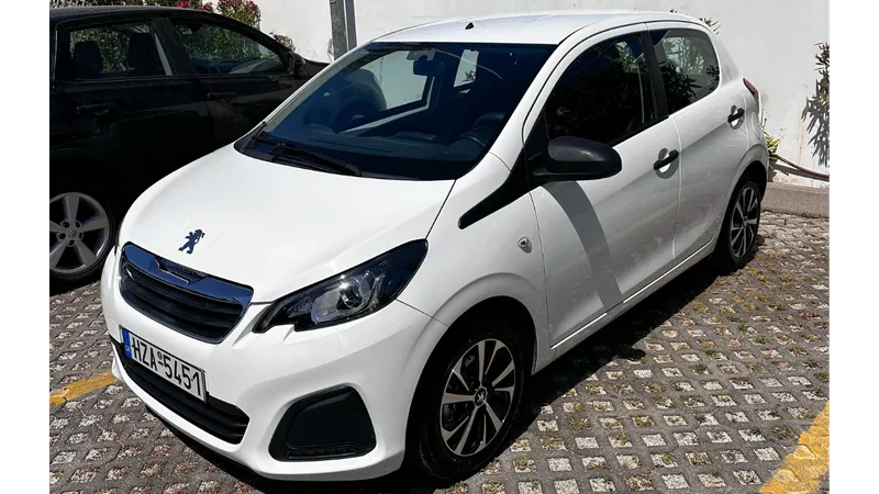 The Peugeot 108 2016 model which you can rent from Sync